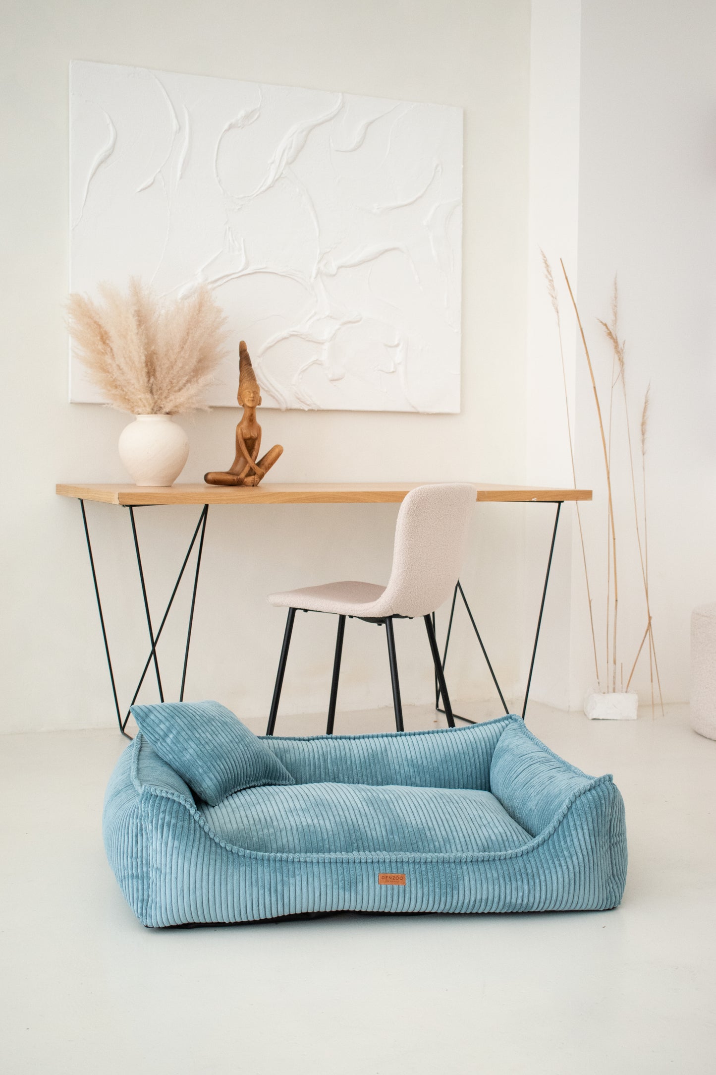 "MILANO" Dog Bed Turquoise