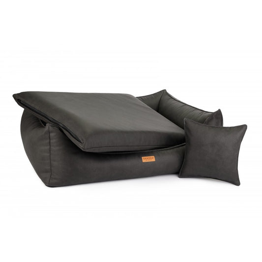 "BERGAMO" Hundebett dunkelgrau