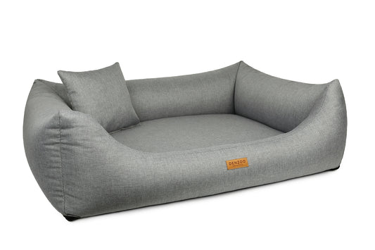 Cama para perros "MODENA" gris claro