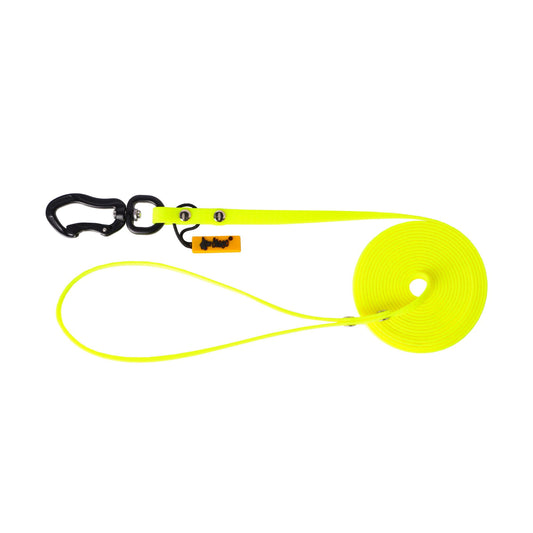 Correa de adiestramiento de neón de 1,6 cm de ancho, suave y lisa