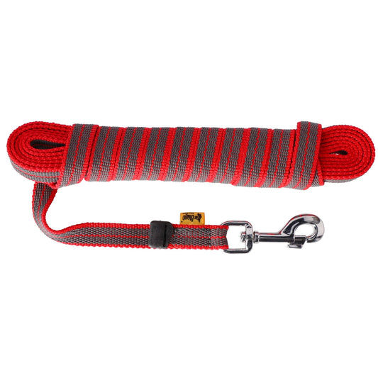 Correa de adiestramiento de goma 5/10m rojo