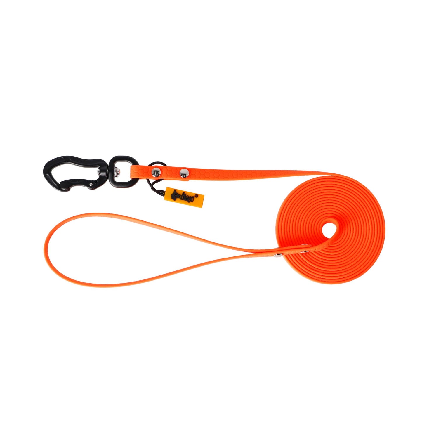 Neon training leash, 1cm wide, honeycomb pattern.