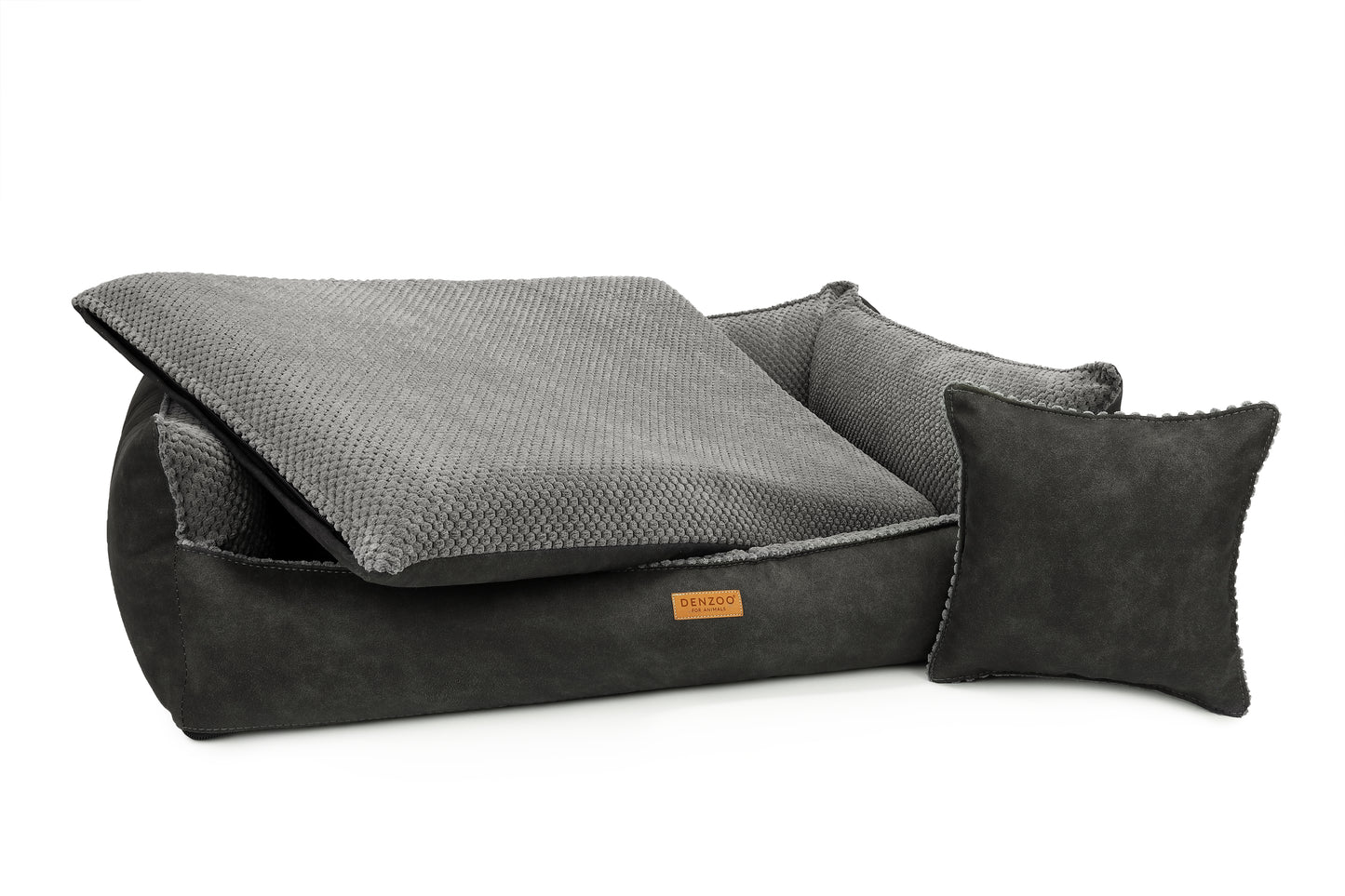 Cama para perro "ANCONA" gris oscuro
