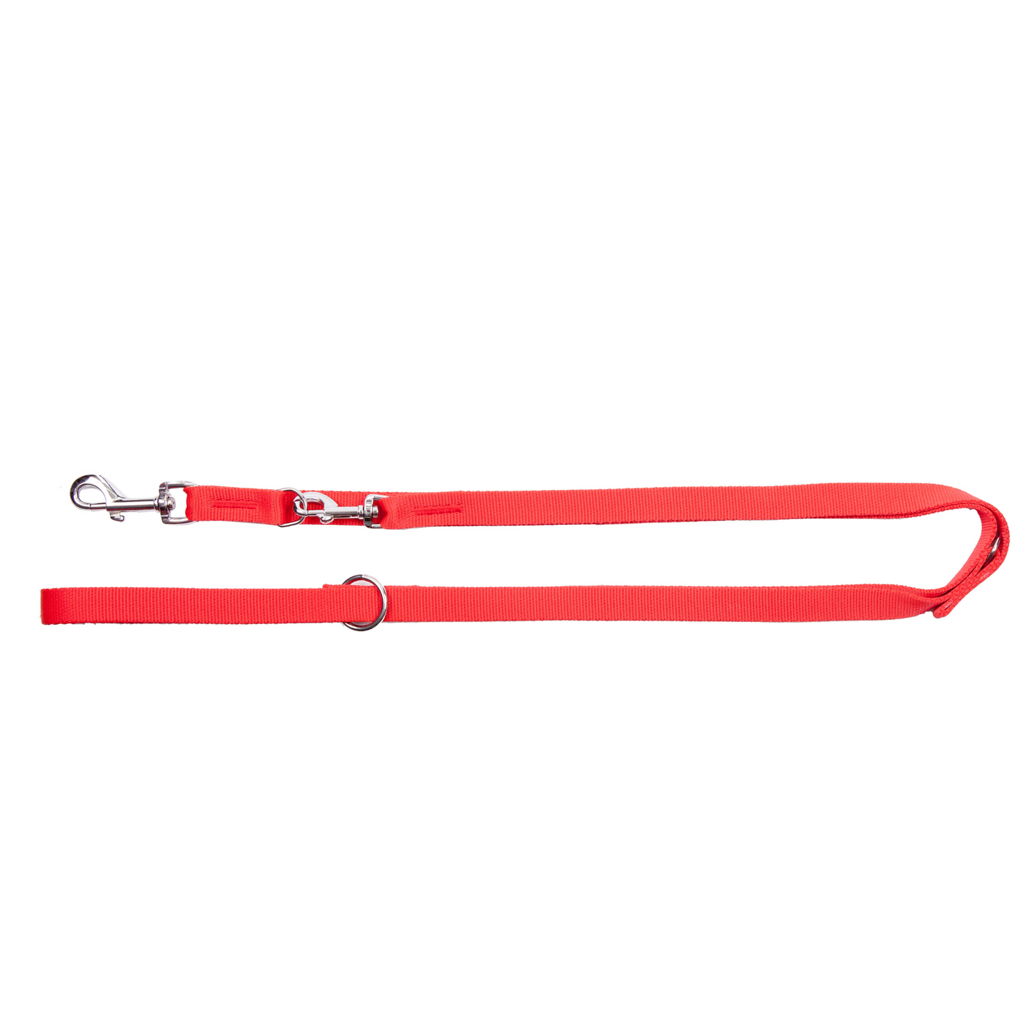 "Extra Tape" Adjustable Nylon Leash red, black, red/black