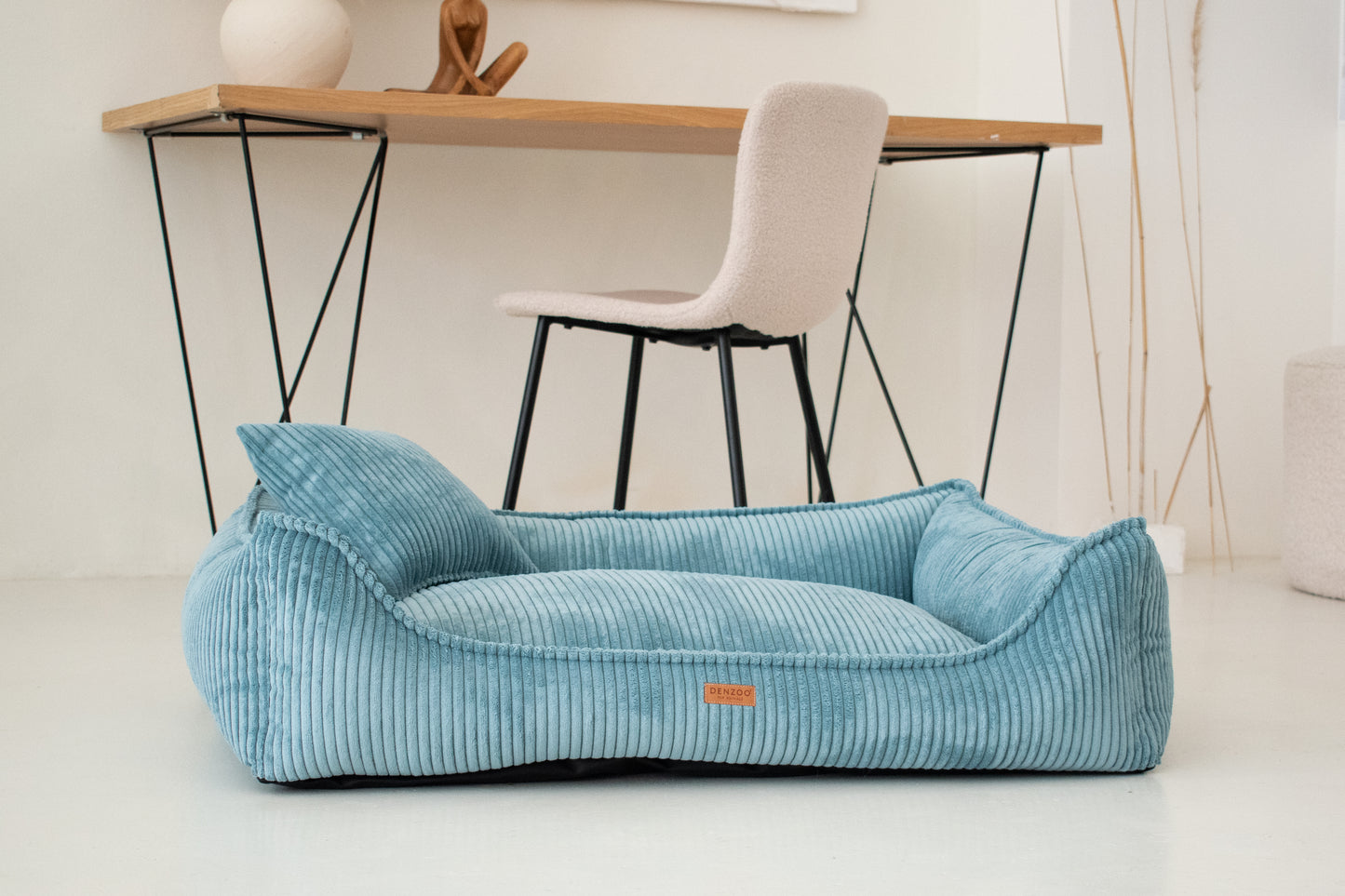 "MILANO" Dog Bed Turquoise