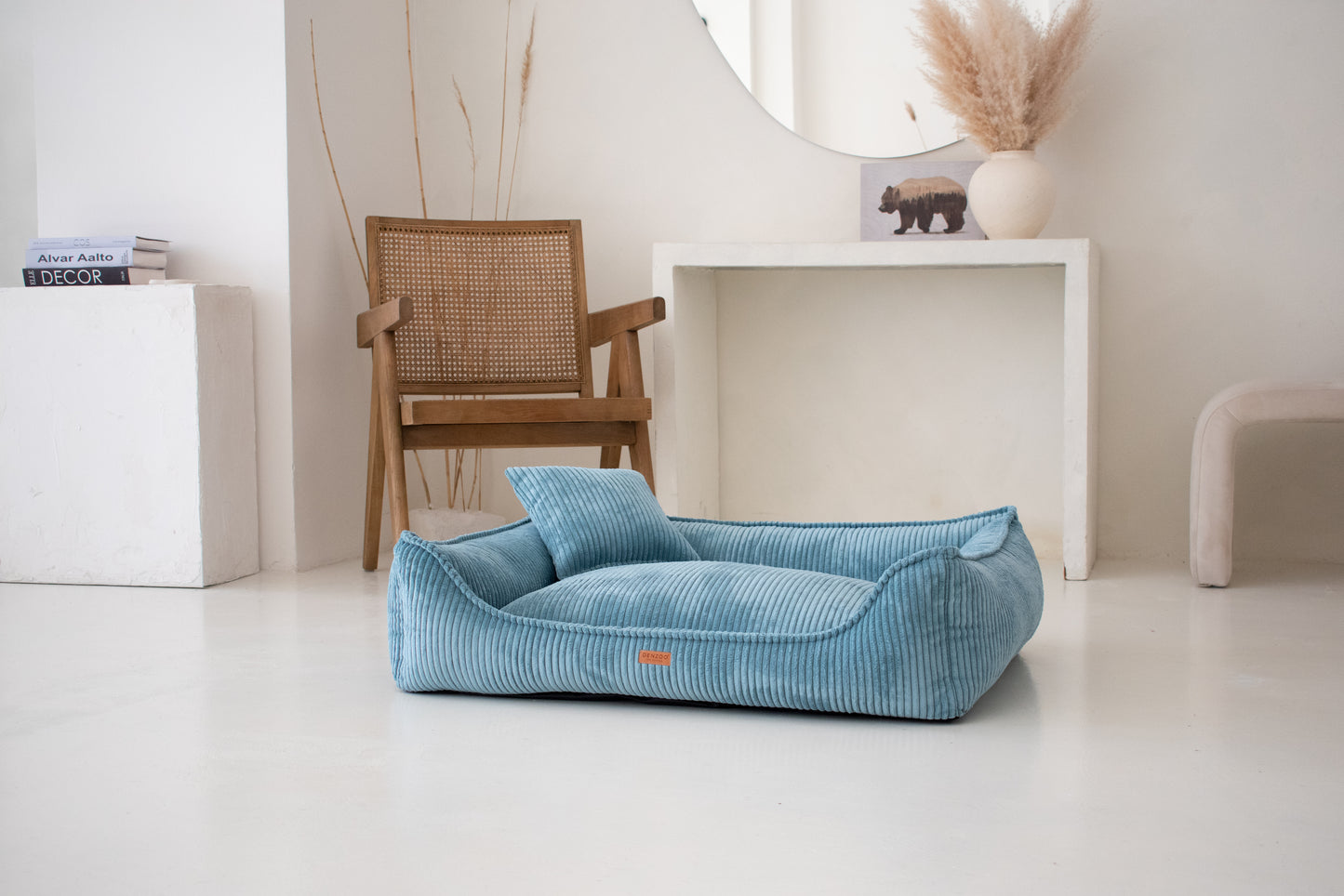 "MILANO" Dog Bed Turquoise