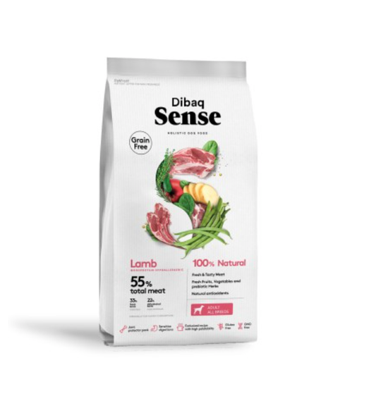 "Dibaq Sense" Getreidefreies Hundefutter "Lamm"