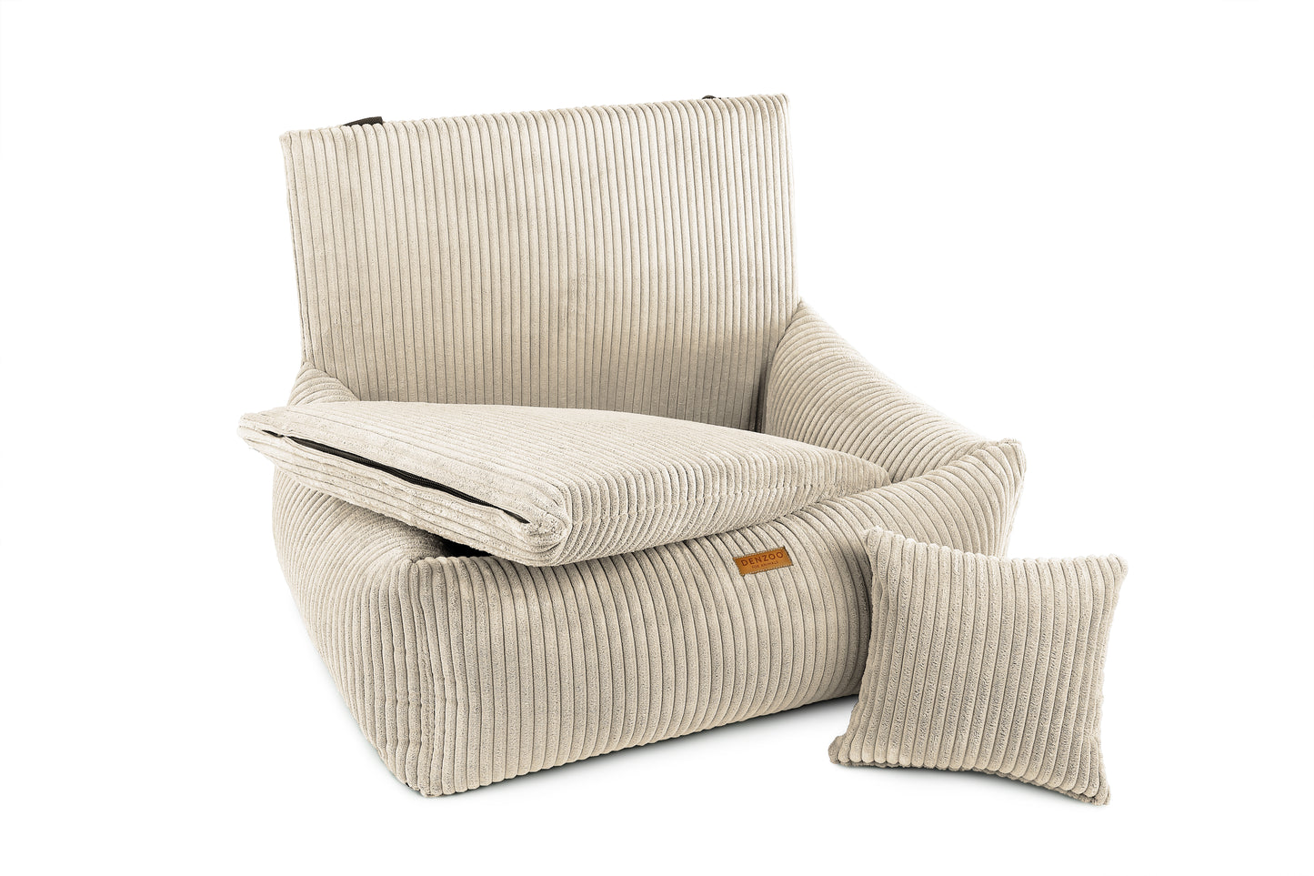Asiento de coche para perros "MILANO" beige