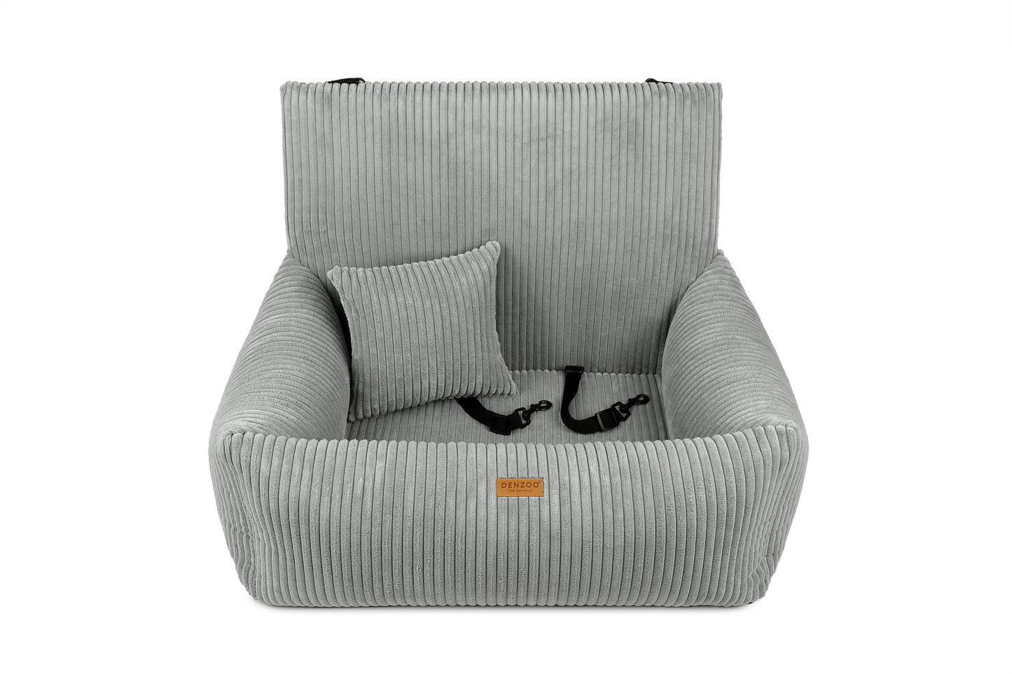 Asiento de coche "MILANO" para perros, gris