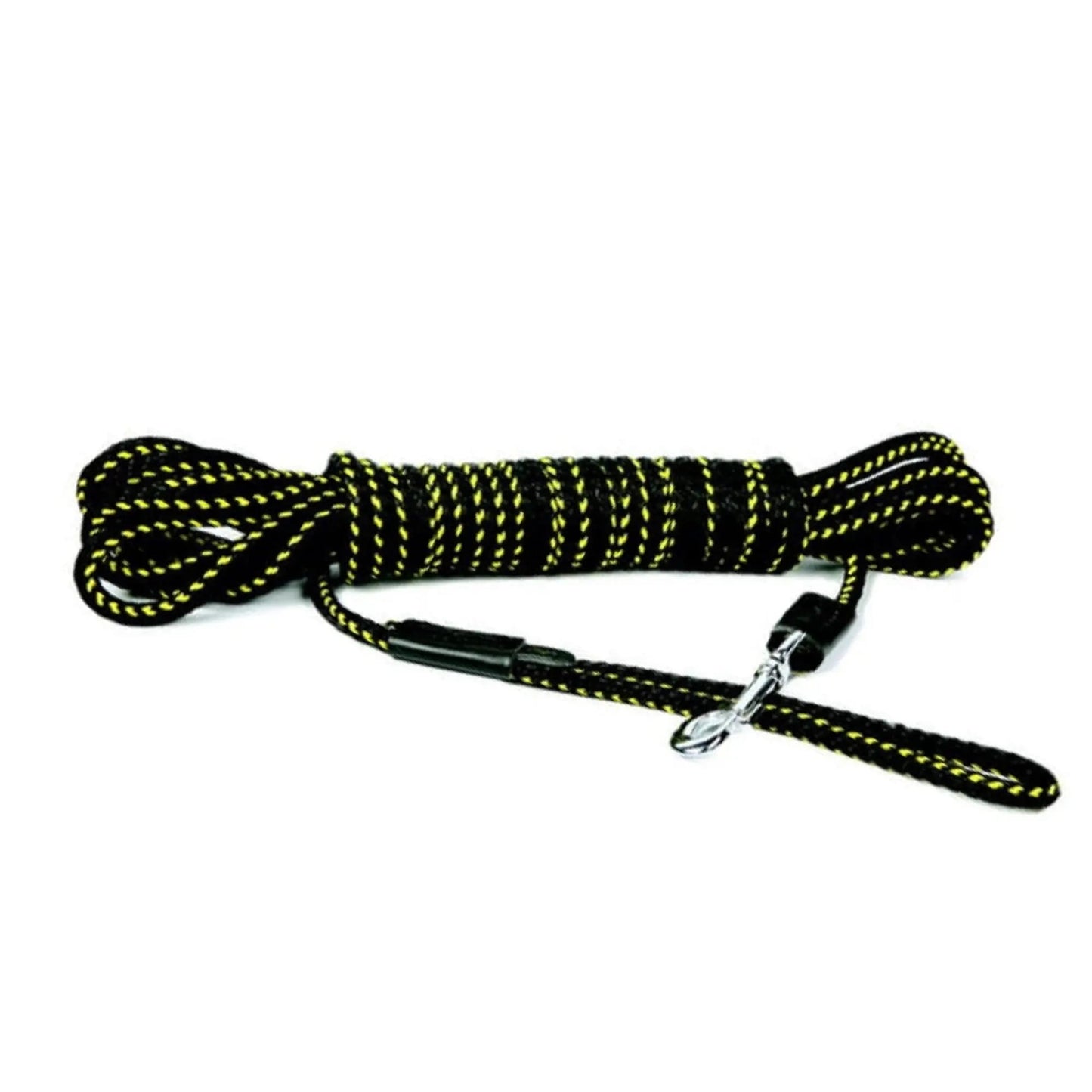 "SPECIAL" Trainings-Leine mit Griff 0,8cm Breite Schwarz/Gelb