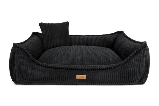 Cama para perros "MILANO" negra
