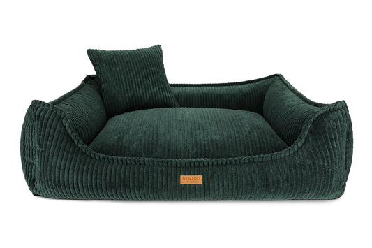 Cama para perros "MILANO" verde