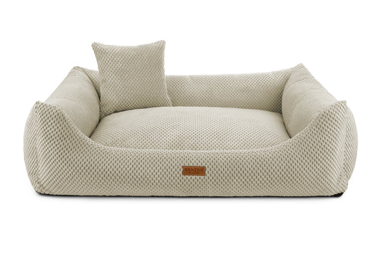 Cama para perros "PRATO" beige