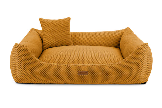 Cama para perros "PRATO" mostaza