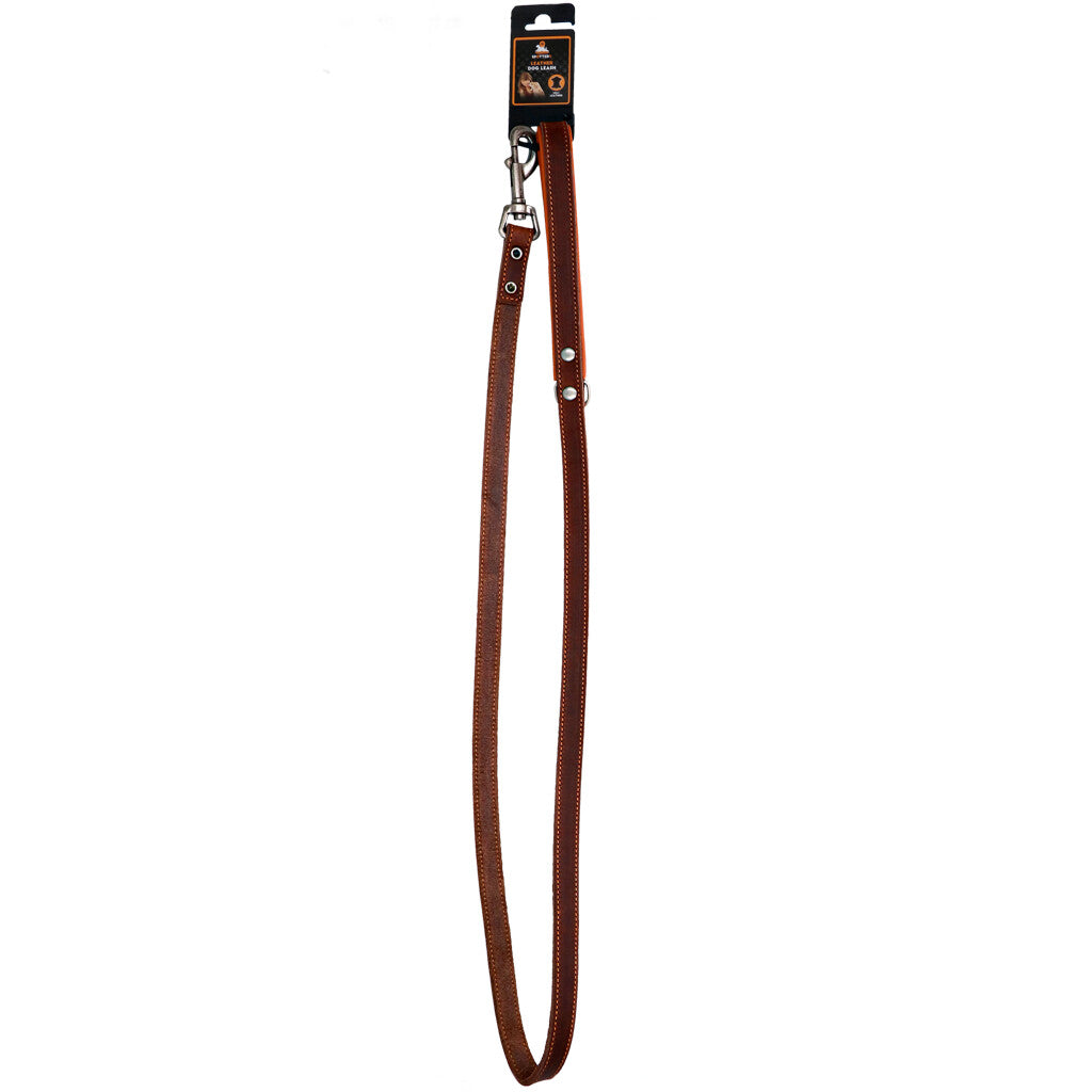 "Spotted!Pro" Lederleine 1,8cmx130cm braun