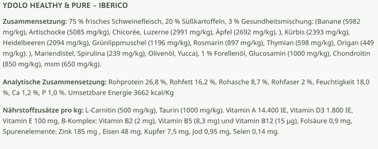 YDOLO Halbfeuchtes Monoprotein Hundefutter "Iberico"