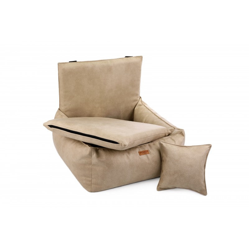"BERGAMO" Hunde-Autositz beige
