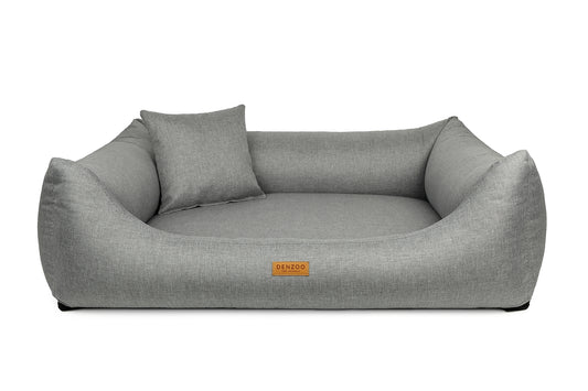 Cama para perros "MODENA" gris claro