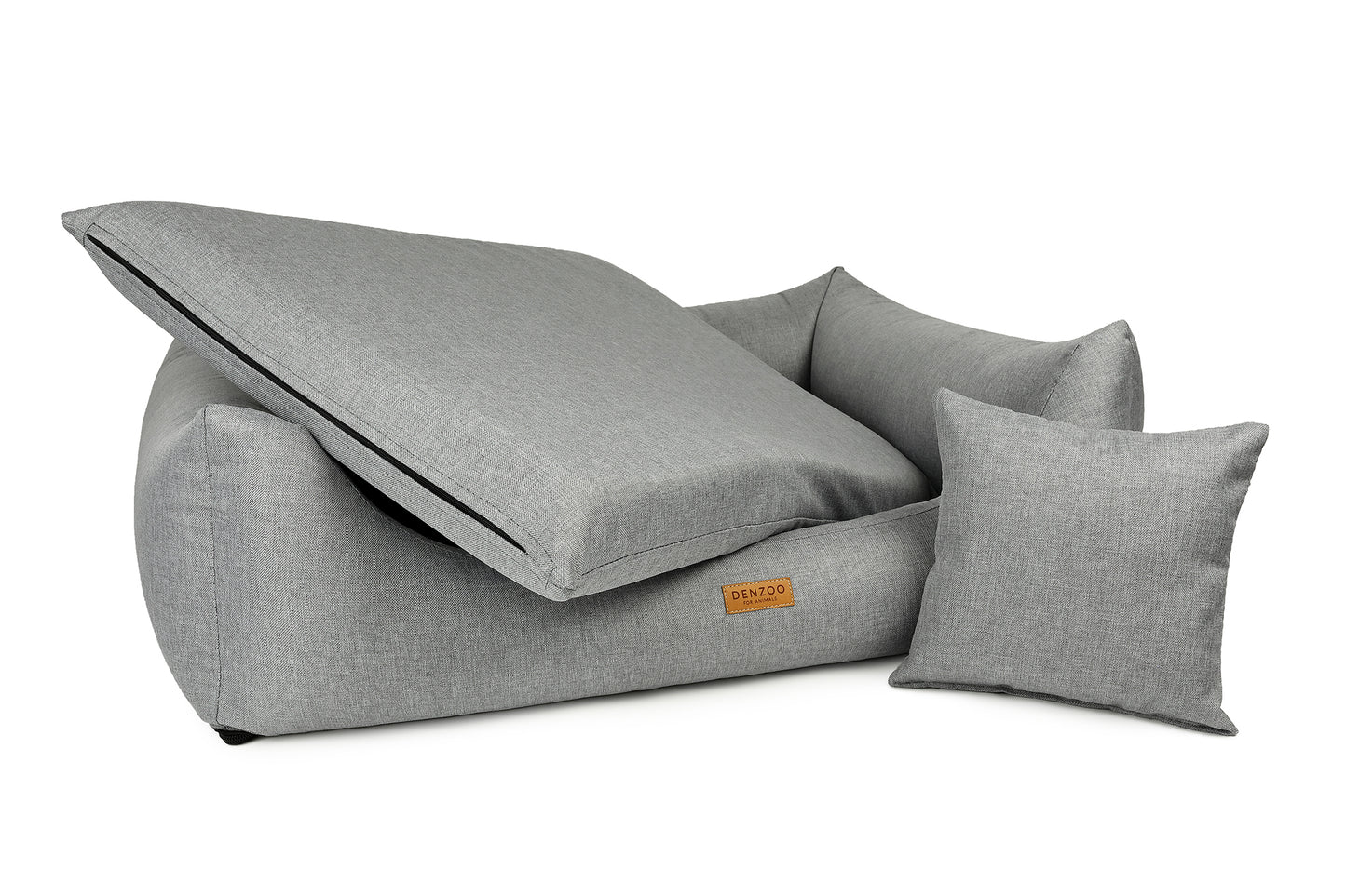 Cama para perros "MODENA" gris claro